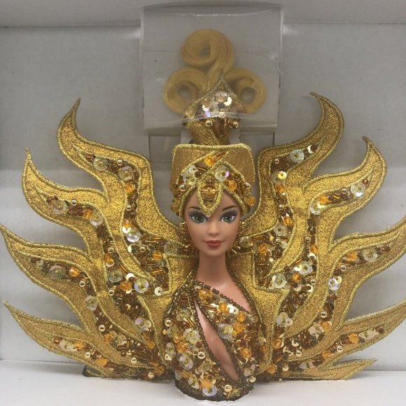 1995 Bob Mackie Goddess of the Sun Barbie Doll NRFB - Picture 4 of 16